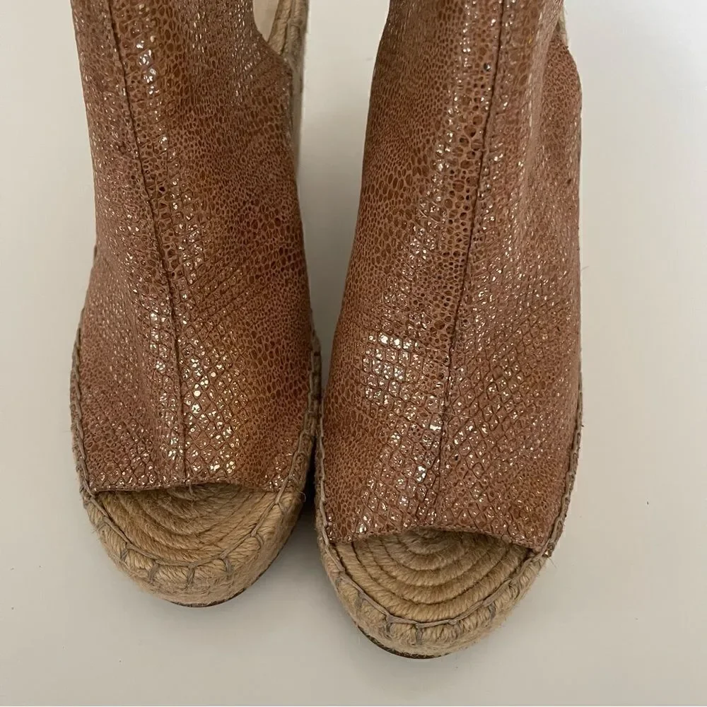 KENNETH COLE New York  Wedges Odette Platform Espadrille Size 9.5